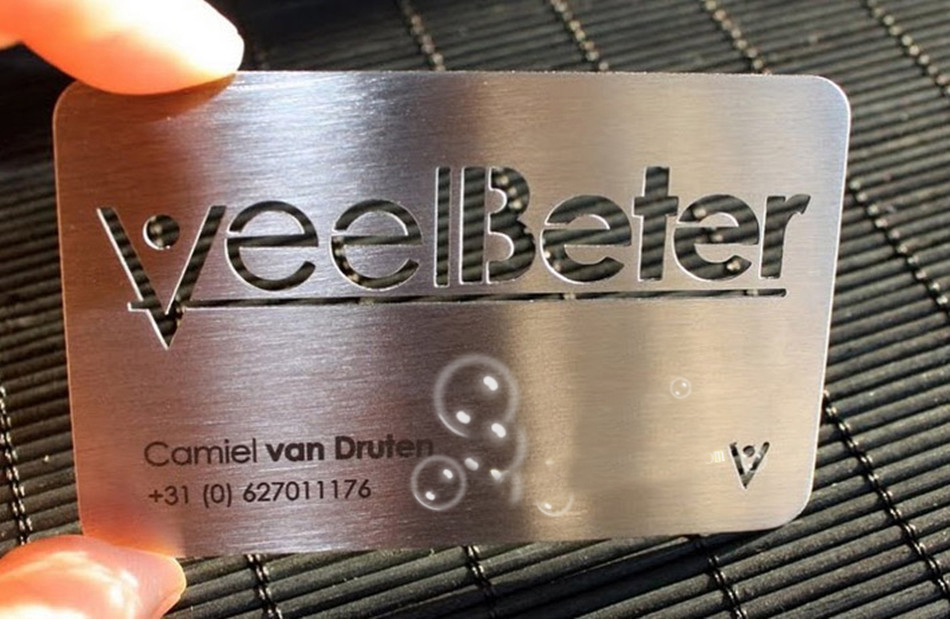 metal material business cards