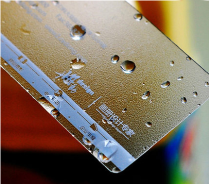 Transparent plastic business  card